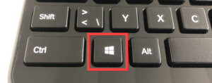 Windows Taste auf Tastatur